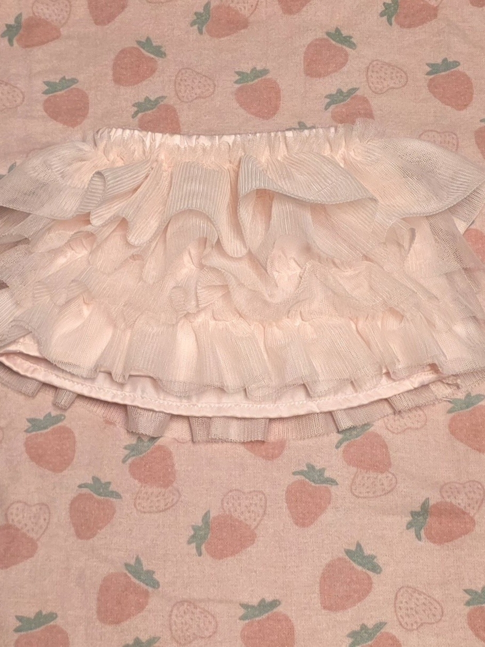 5/$20 Carter's Light Pink Ruffle Skirt with Tiered Tulle